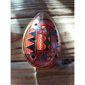 Peruvian Clay Whistle Hand Painted & Hand Made Peruvian Crafts & Jewelry